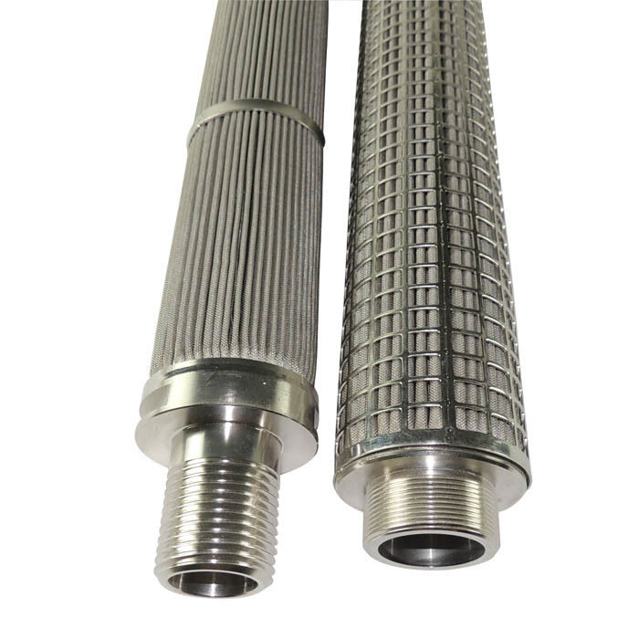 Pleated Stainless Steel Filter Element Liquid Stainless Steel Mesh Filter Cartridge